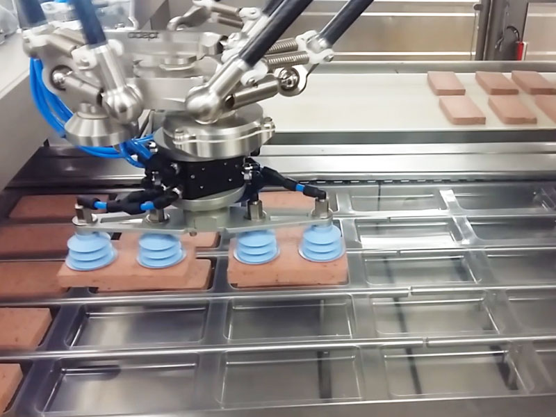 Ligne de Découpe et mise en emballage de pâté / charcuterie