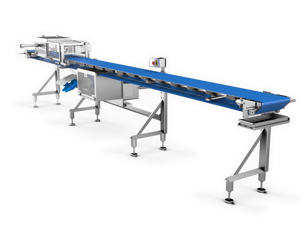 Convoyeur de garnissage sandwich