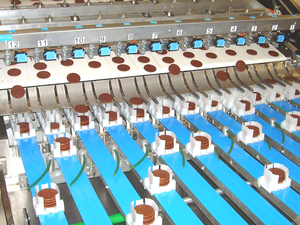 Cargador de pilas de galletas