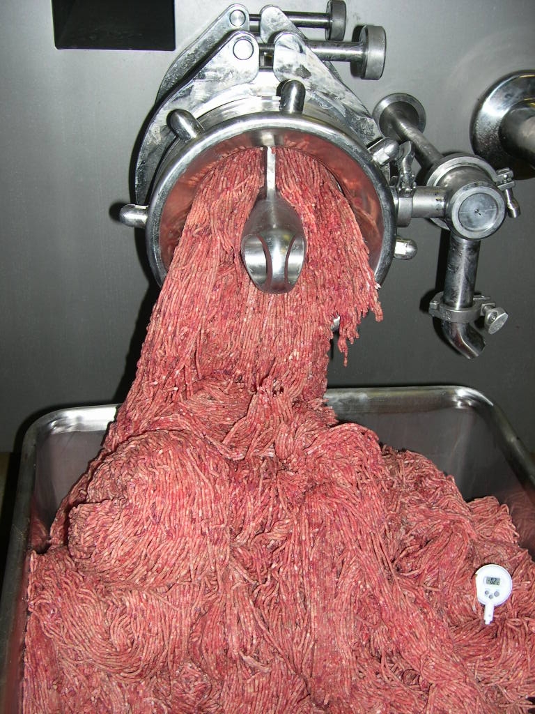 Hachoire a viande minced meat